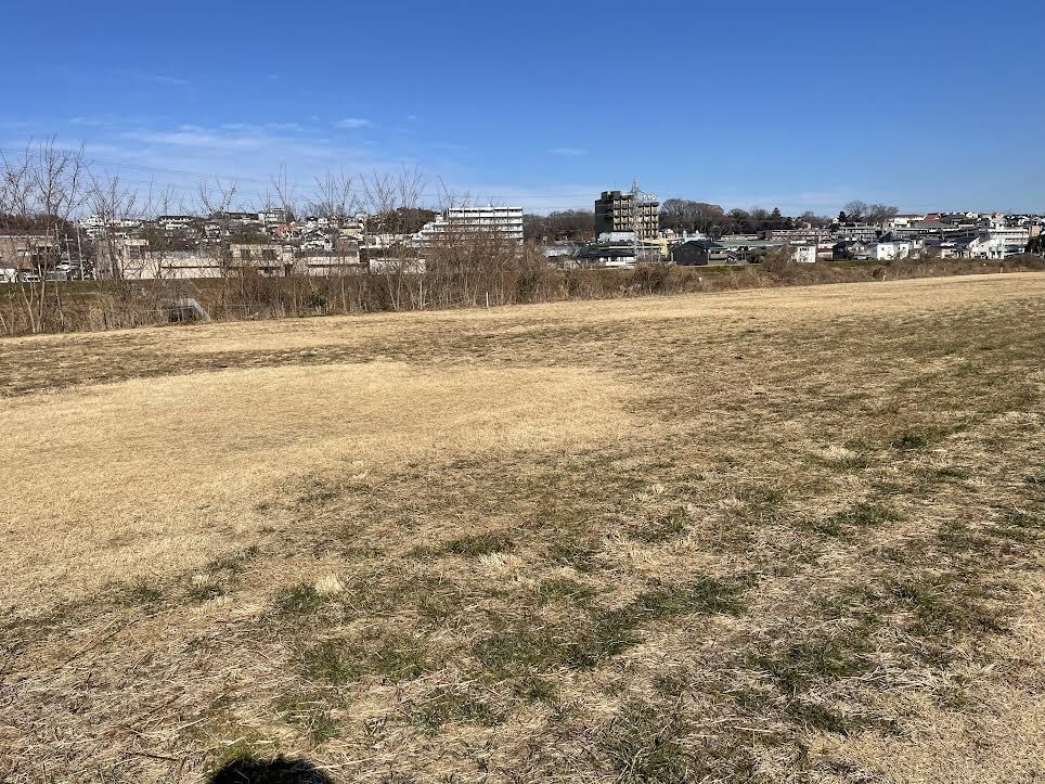 河川敷に